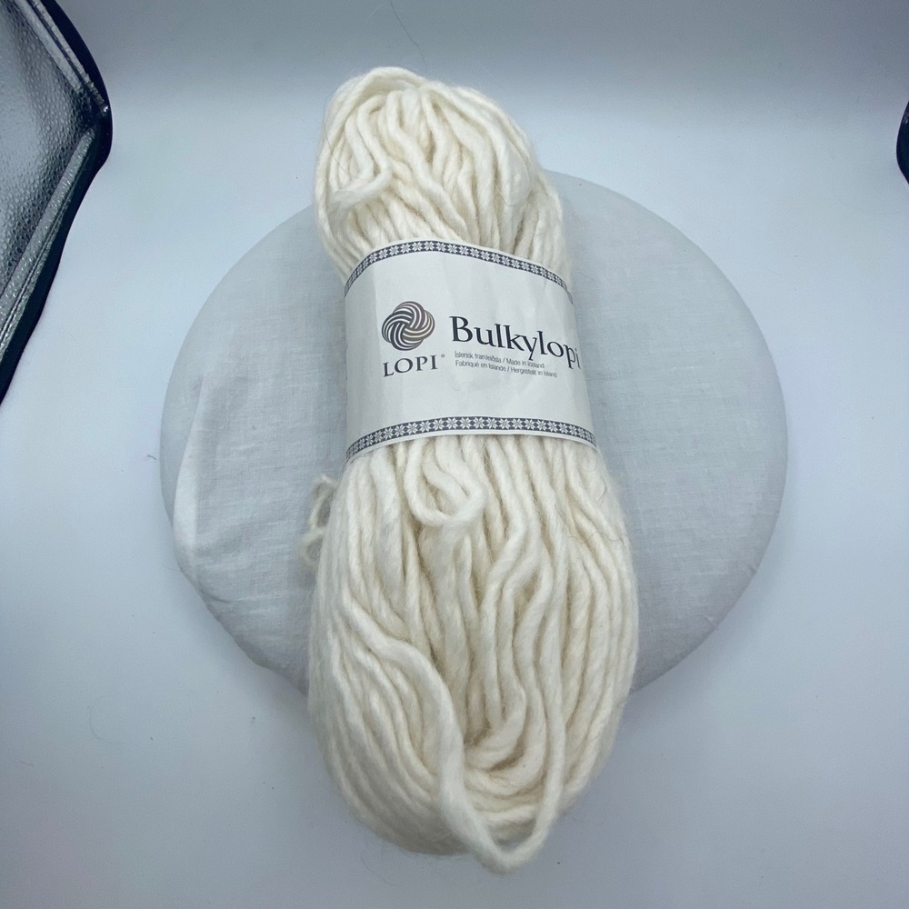 Lopi Bulkylopi Icelandic Wool Yarn 100g White 0051 Super Bulky Made in Iceland